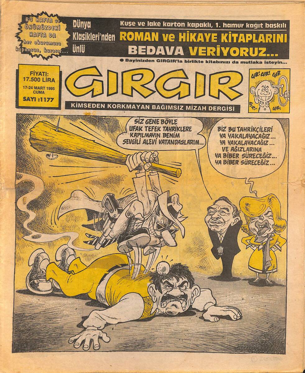 Gırgır Mizah Dergisi 17-24 Mart 1995 Sayı 1177 NDR94927 - 1