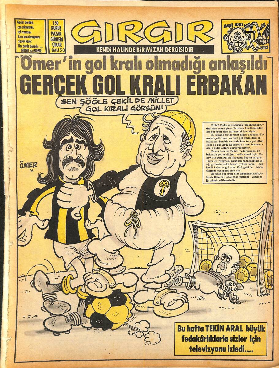 Gırgır Mizah Dergisi 17 Ağustos 1975 Sayı 159 NDR94896 - 1