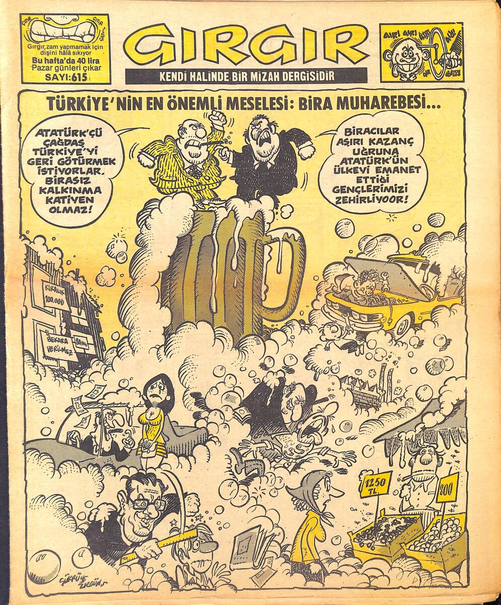 Gırgır Mizah Dergisi 17 Haziran 1984 Sayı : 605 NDR96976 - 1