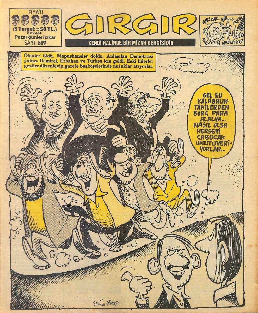 Gırgır Mizah Dergisi 17 Kasım 1985 Sayı : 689 NDR97748 - 1