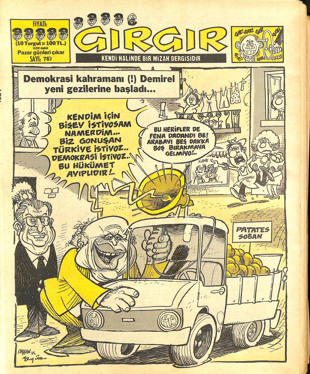 Gırgır Mizah Dergisi 17 Mayıs 1987 Sayı : 767 NDR97006 - 1
