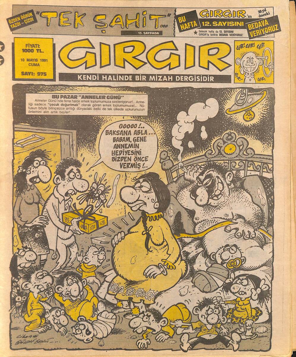 Gırgır Mizah Dergisi 17 Mayıs 1991 Sayı: 976 NDR97919 - 1