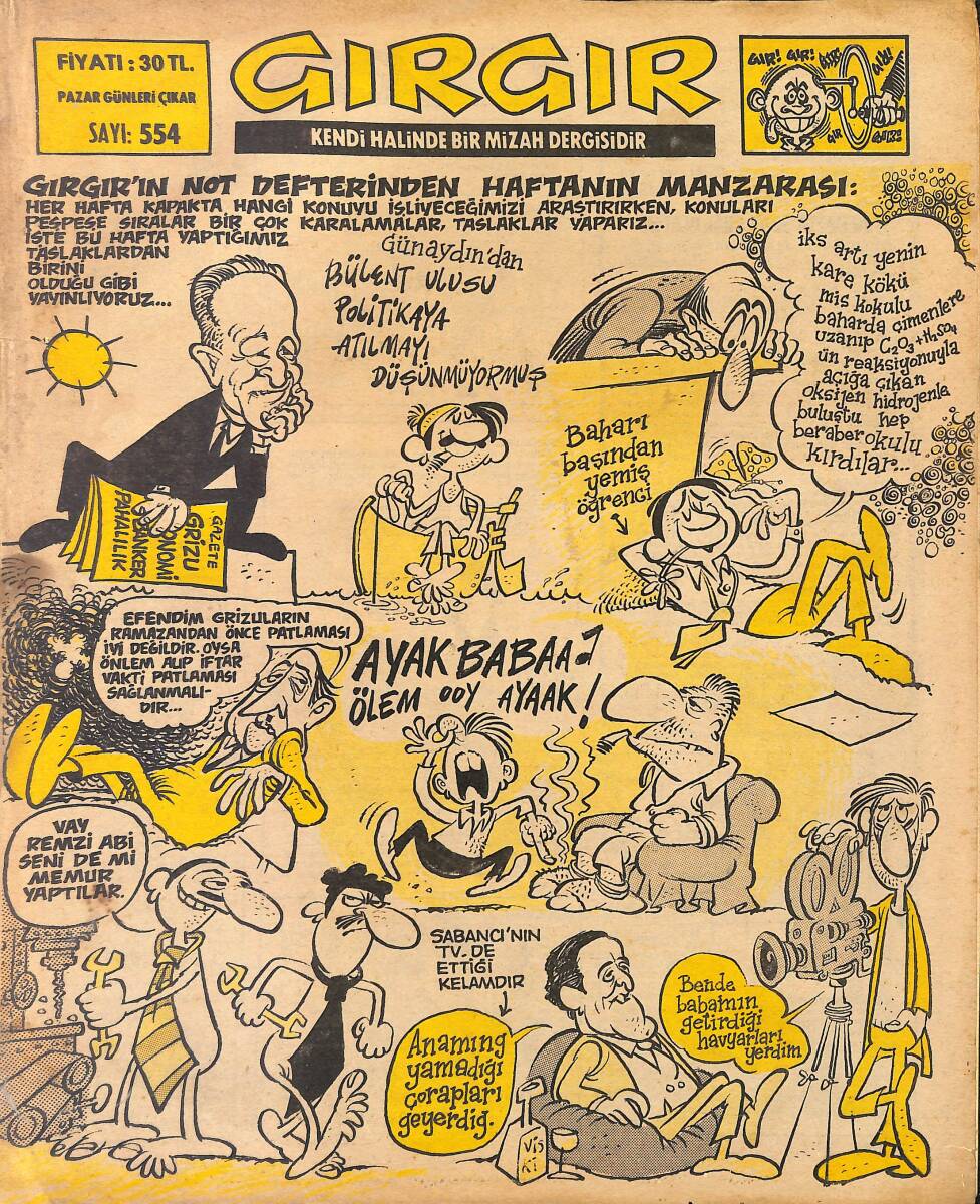 Gırgır Mizah Dergisi 17 Nisan 1983 Sayı: 554 NDR97825 - 1