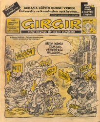 Gırgır Mizah Dergisi 18 - 25 Haziran 1992 Sayı : 1033 NDR97768 - Gökçekoleksiyon