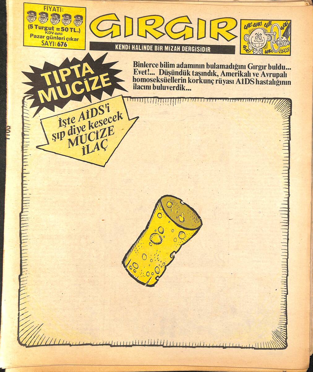 Gırgır Mizah Dergisi 18 Ağustos 1985 Sayı : 676 NDR96583 - 1