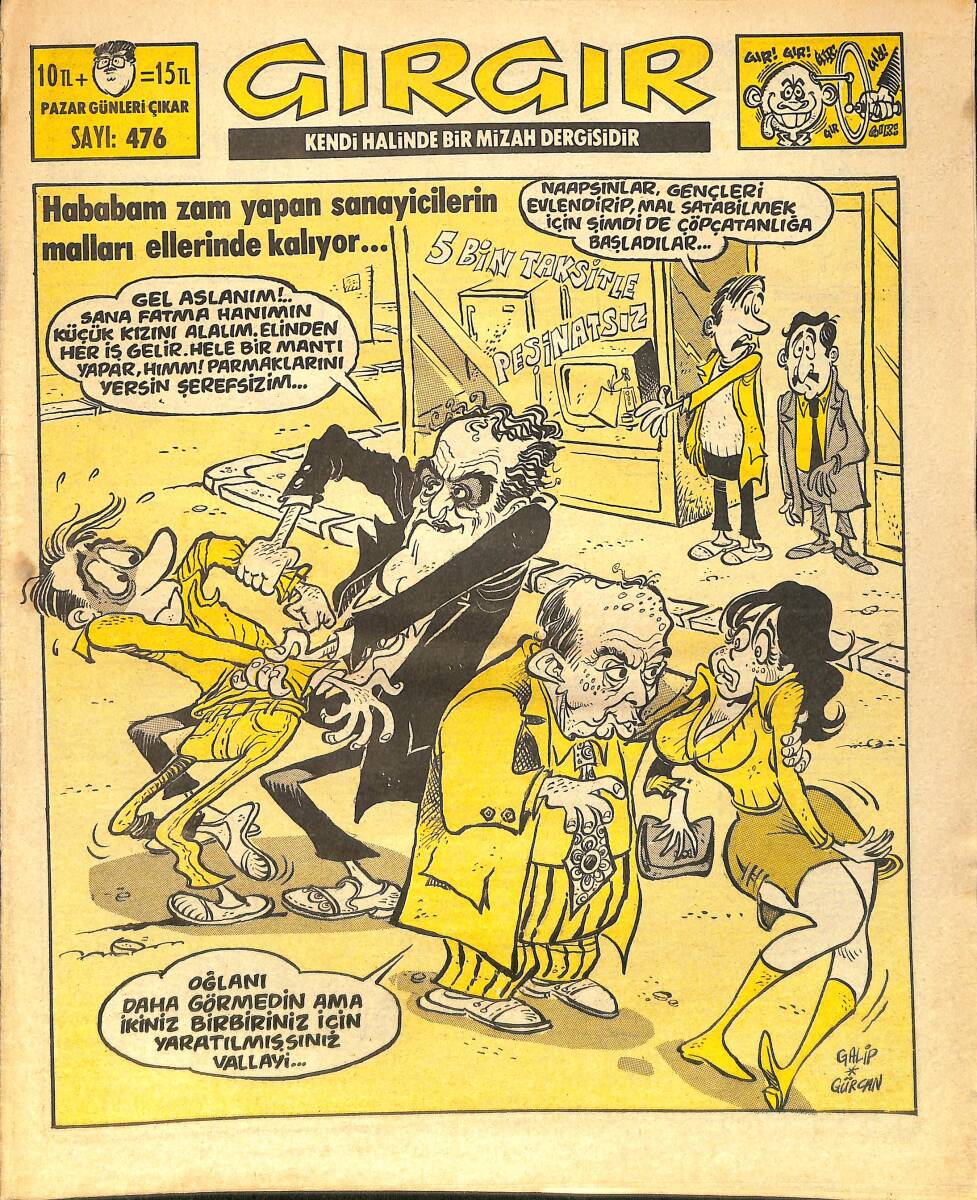 Gırgır Mizah Dergisi 18 Ekim 1981 Sayı : 476 NDR97202 - 1