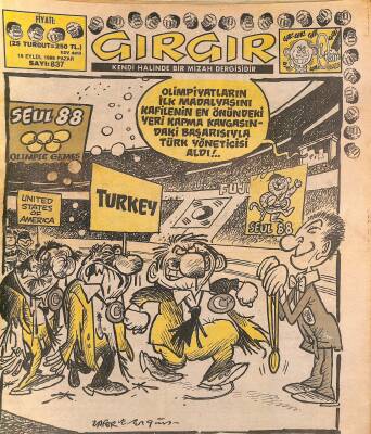Gırgır Mizah Dergisi 18 Eylül 1988 Sayı 837 NDR81165 - 1
