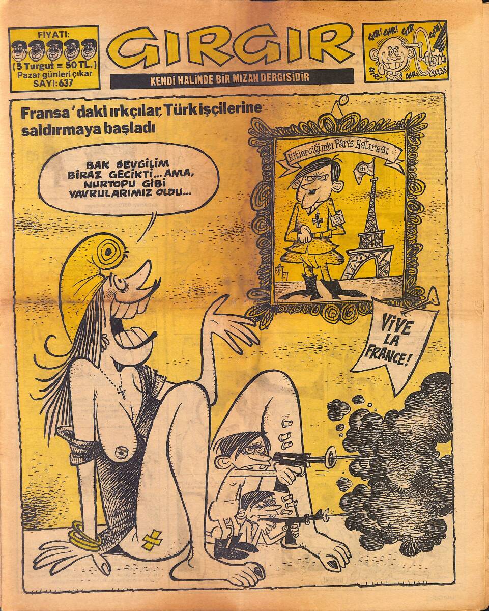 Gırgır Mizah Dergisi 18 Kasım 1984 Sayı : 637 NDR96956 - 1