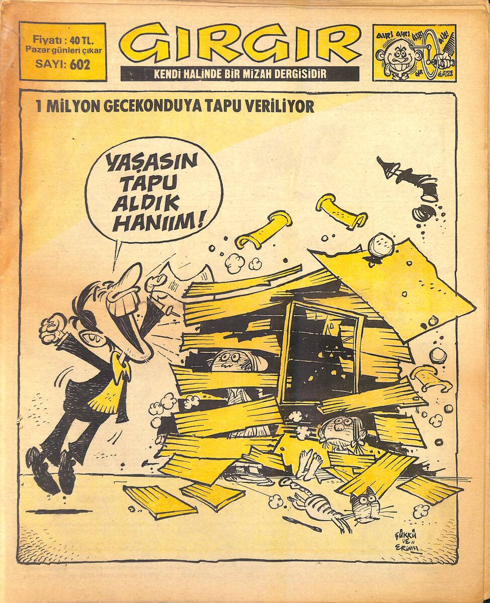 Gırgır Mizah Dergisi 18 Mart 1984 Sayı : 602 NDR96857 - 1