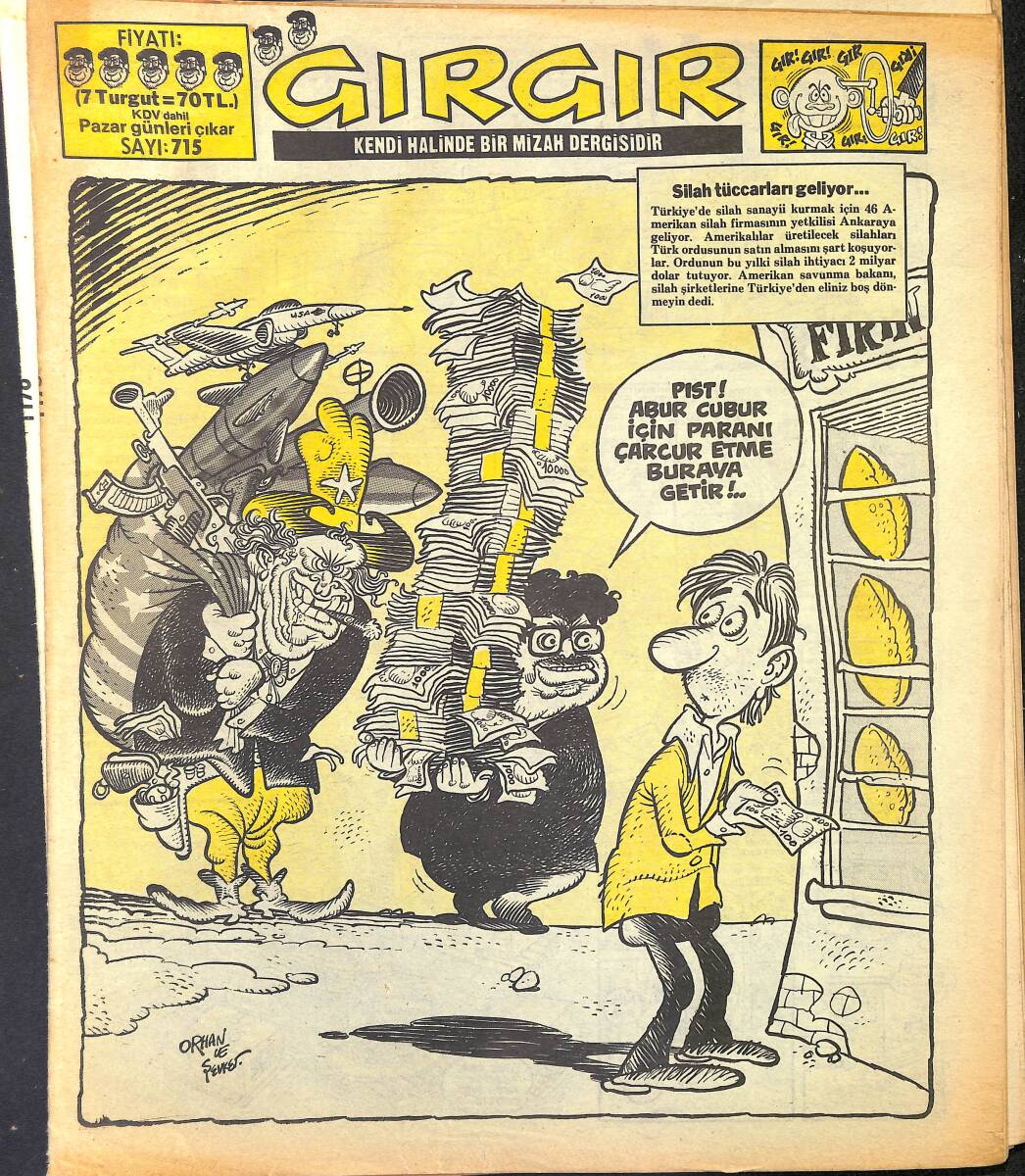 Gırgır Mizah Dergisi 18 Mayıs 1986 Sayı : 715 NDR96894 - 1