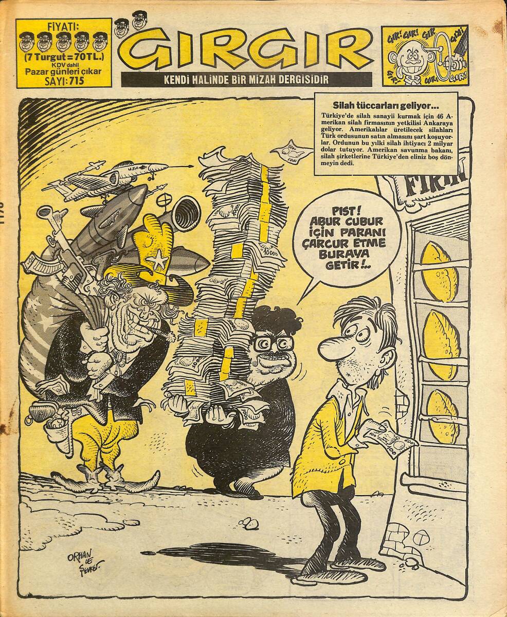 Gırgır Mizah Dergisi 18 Mayıs 1986 Sayı: 715 NDR98023 - 1