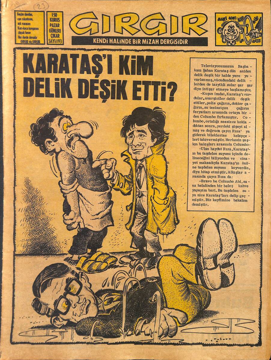 Gırgır Mizah Dergisi 18 Nisan 1976 Sayı: 193 NDR97887 - 1