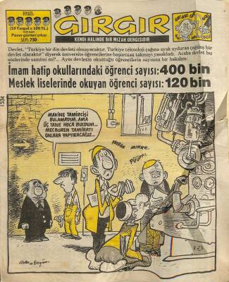 Gırgır Mizah Dergisi 18 Ocak 1987 Sayı 750 NDR80351 - 1