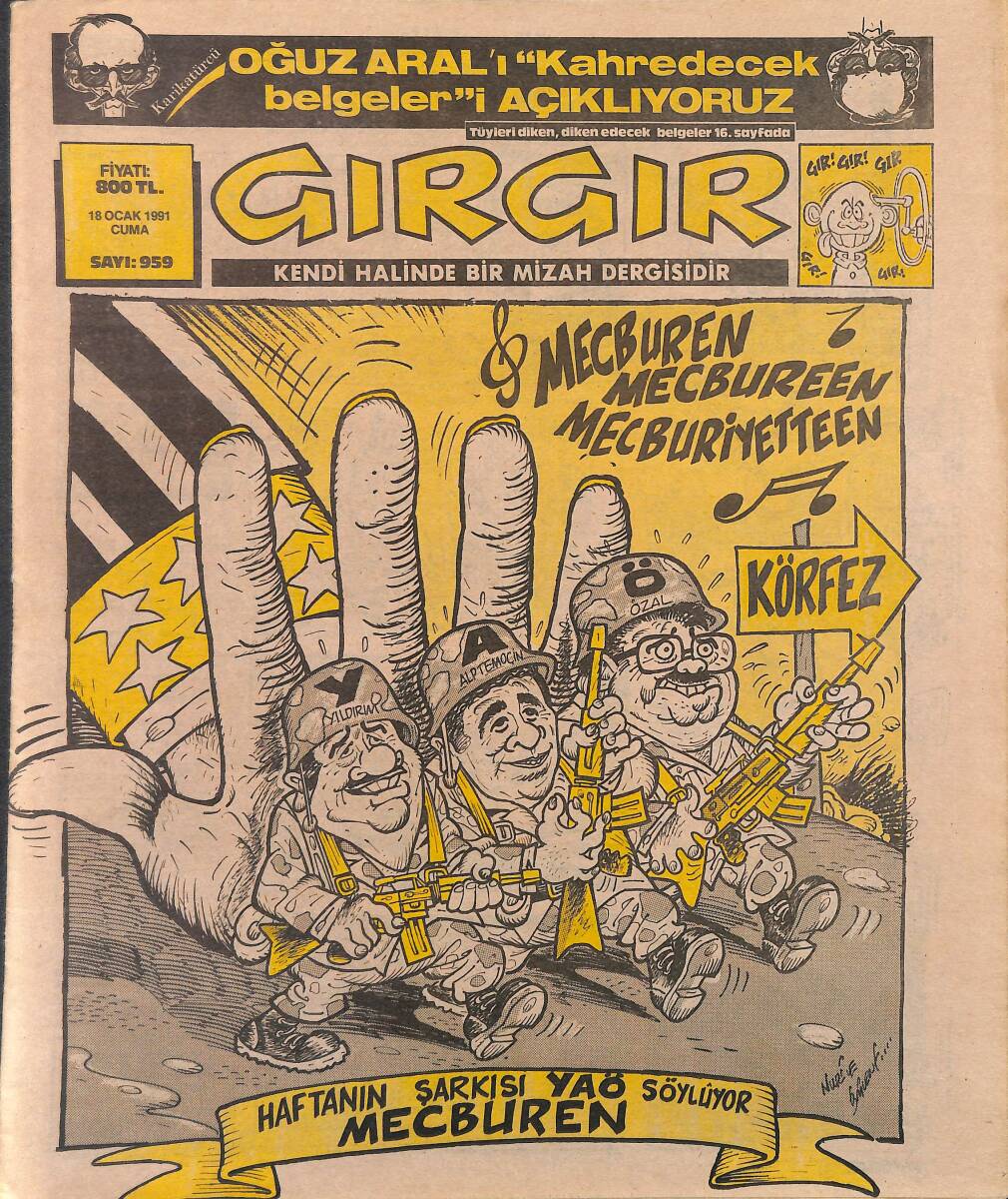 Gırgır Mizah Dergisi 18 Ocak 1991 Sayı: 959 NDR97829 - 1