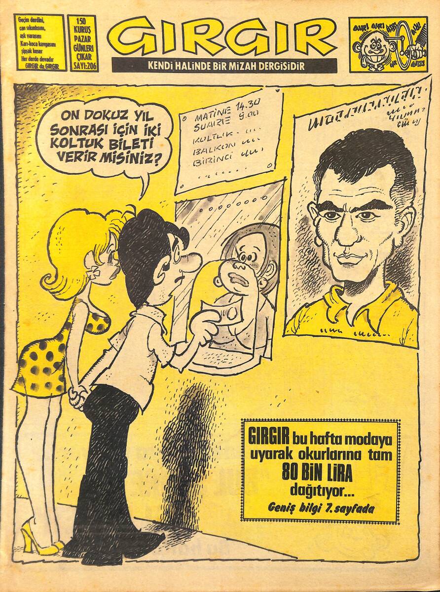 Gırgır Mizah Dergisi 18 Temmuz 1976 Sayı: 206 NDR97950 - 1