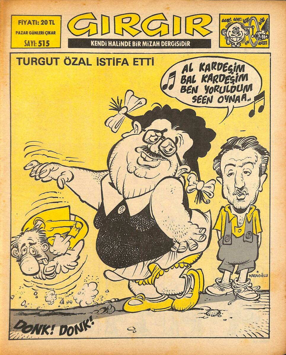 Gırgır Mizah Dergisi 18 Temmuz 1982 Sayı : 515 NDR97533 - 1