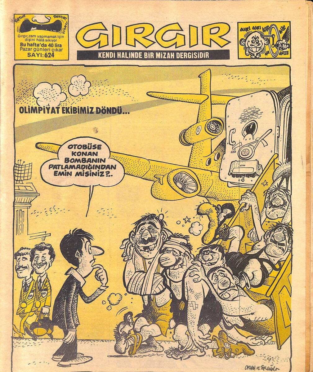 Gırgır Mizah Dergisi 19 Ağustos 1984 Sayı : 624 NDR96967 - 1