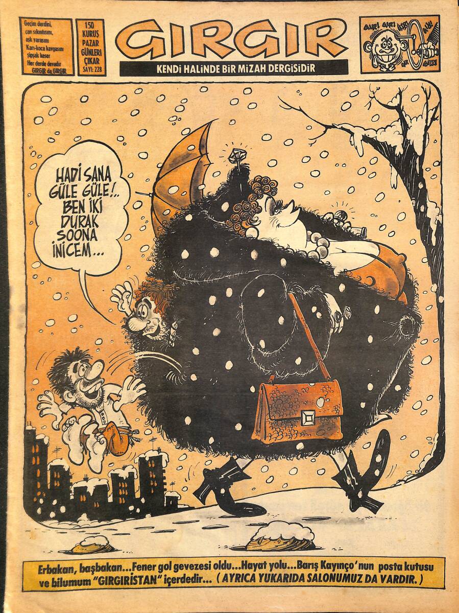 Gırgır Mizah Dergisi 19 Aralık 1976 Sayı: 228 NDR97931 - 1
