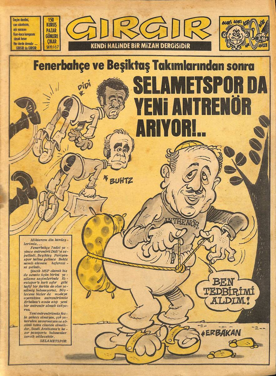 Gırgır Mizah Dergisi 19 Ekim 1975 Sayı : 167 NDR97234 - 1