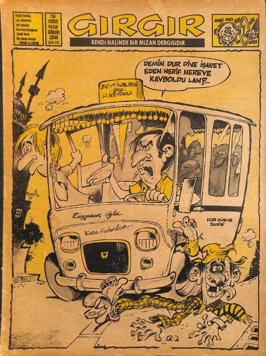 Gırgır Mizah Dergisi 19 Eylül 1976 Sayı: 215 NDR97943 - 1