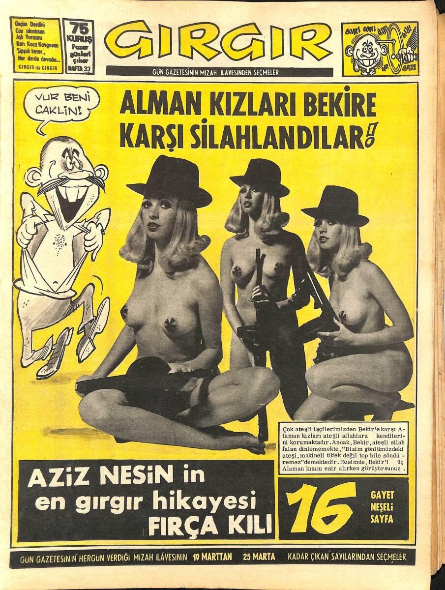 Gırgır Mizah Dergisi 19 Mart 1973 Sayı : 33 NDR96820 - 1