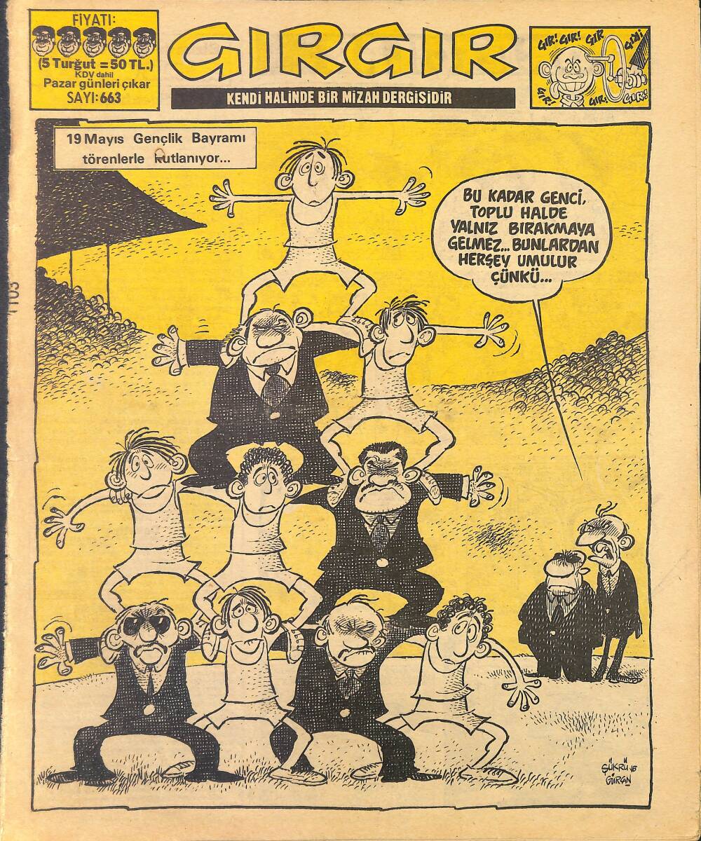Gırgır Mizah Dergisi 19 Mayıs 1984 Sayı : 663 NDR97722 - 1