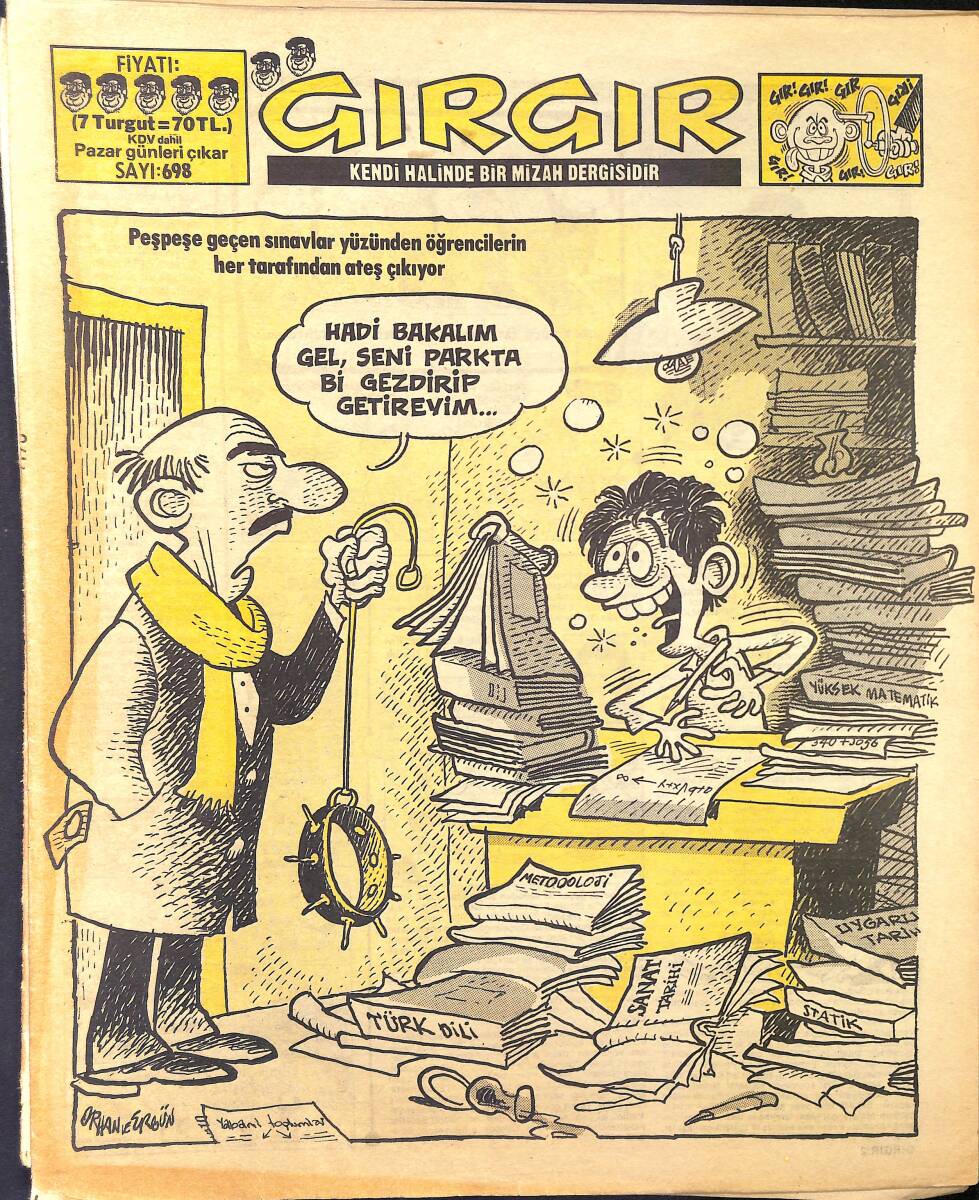 Gırgır Mizah Dergisi 19 Ocak 1986 Sayı : 698 NDR96911 - 1