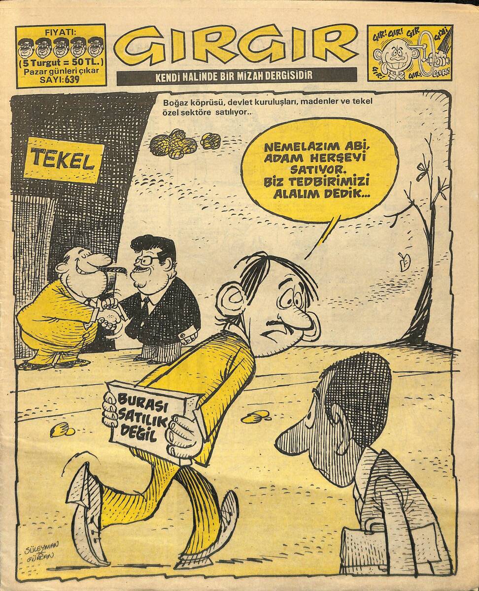 Gırgır Mizah Dergisi 2 Aralık 1984 Sayı : 639 NDR96761 - 1