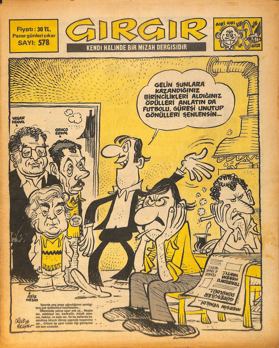 Gırgır Mizah Dergisi 2 Ekim 1983 Sayı : 578 NDR97255 - 1