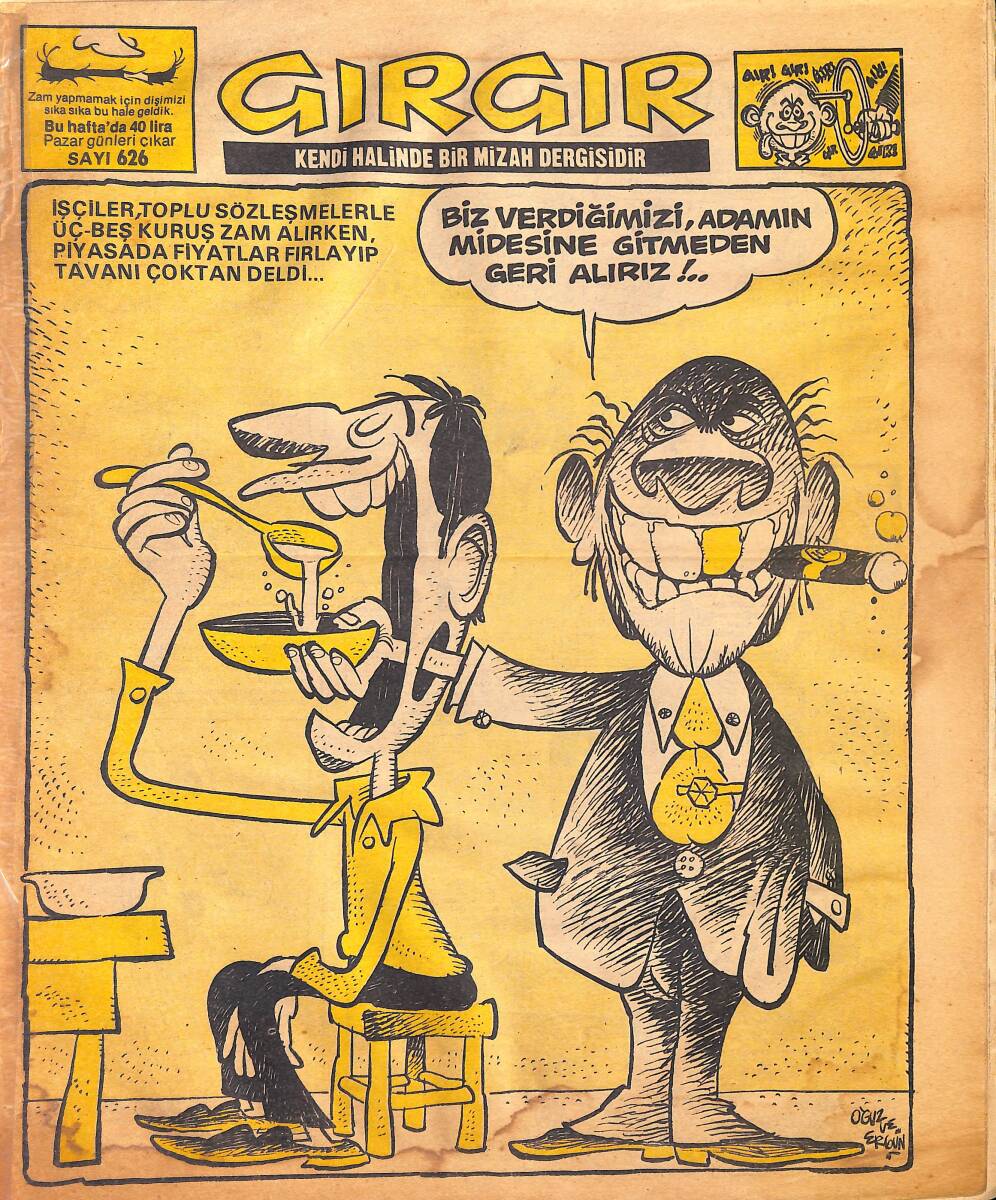 Gırgır Mizah Dergisi 2 Eylül 1984 Sayı : 626 NDR96965 - 1