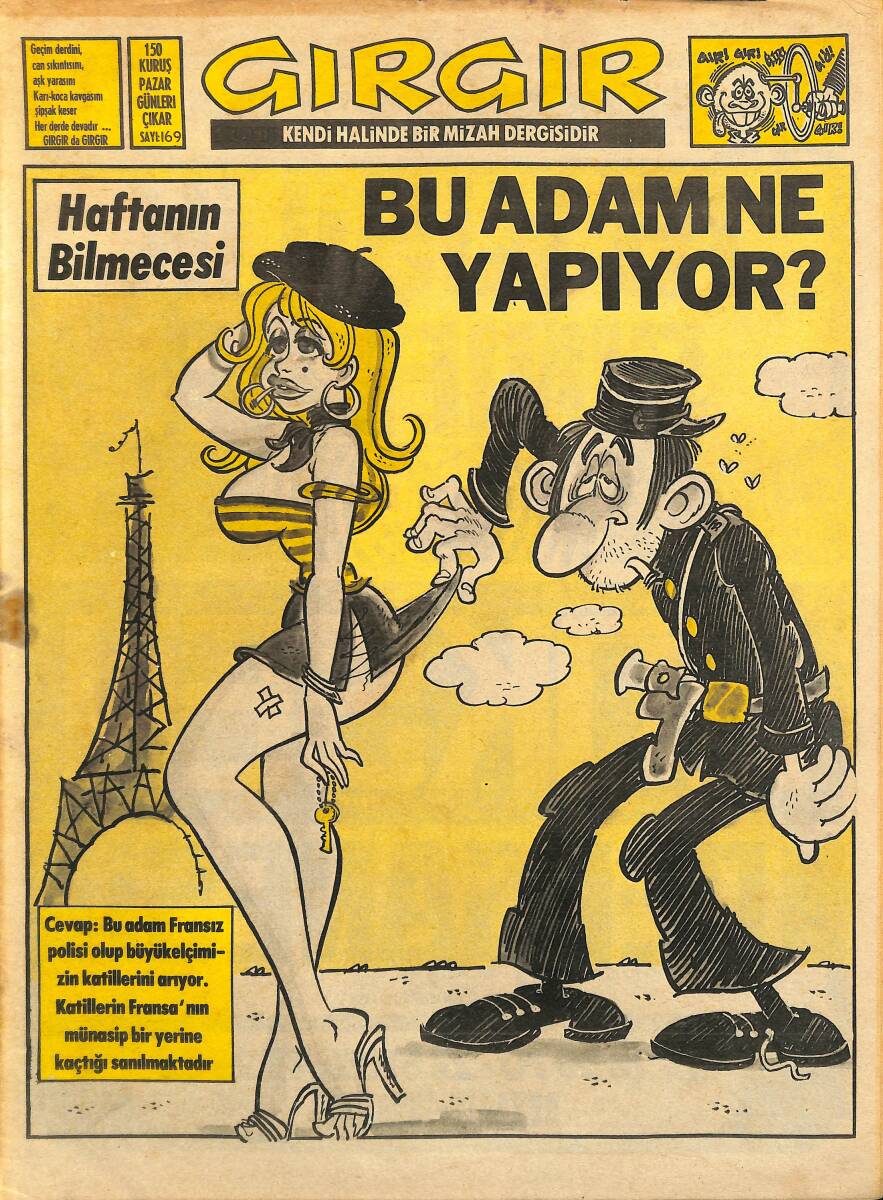 Gırgır Mizah Dergisi 2 Kasım 1975 Sayı : 169 NDR97232 - 1