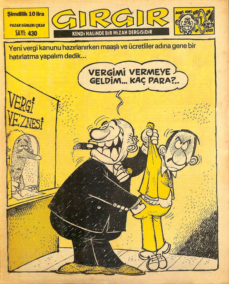Gırgır Mizah Dergisi 2 Kasım 1980 Sayı : 430 NDR97695 - 1