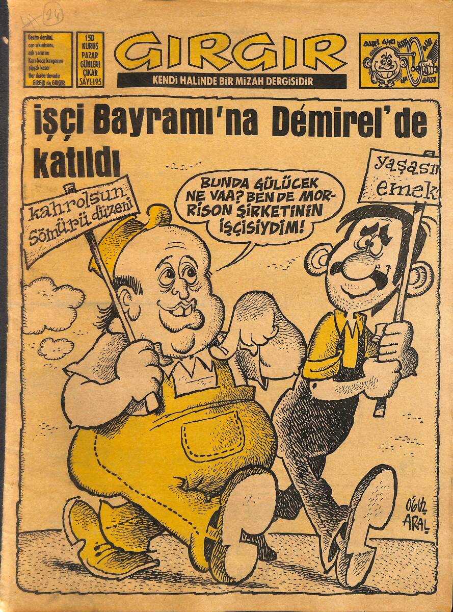 Gırgır Mizah Dergisi 2 Mayıs 1976 Sayı: 195 NDR97885 - 1