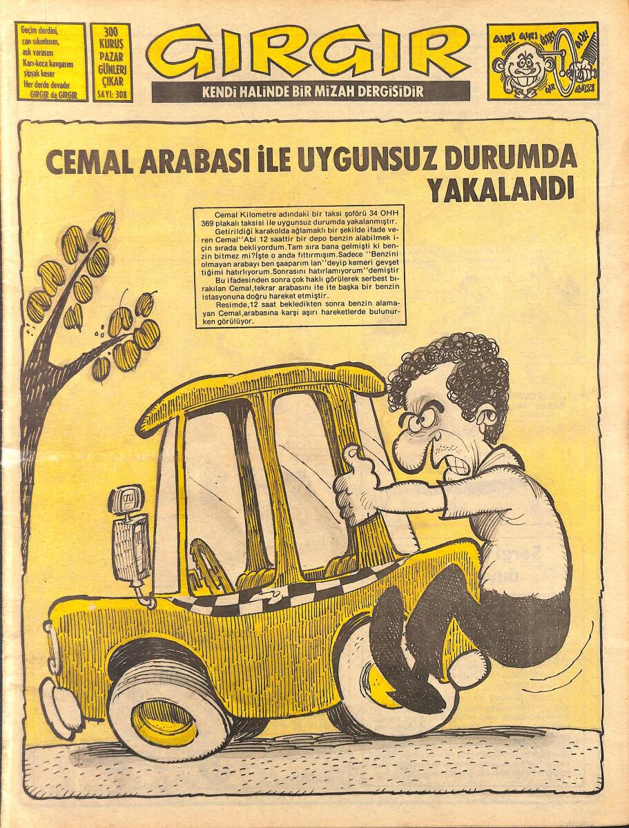 Gırgır Mizah Dergisi 2 Temmuz 1978 Sayı : 308 NDR97638 - 1