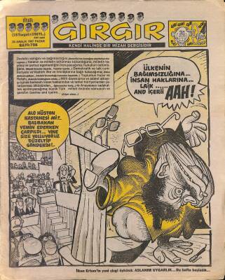 Gırgır Mizah Dergisi 20 Aralık 1987 Sayı 798 NDR80307 - 1