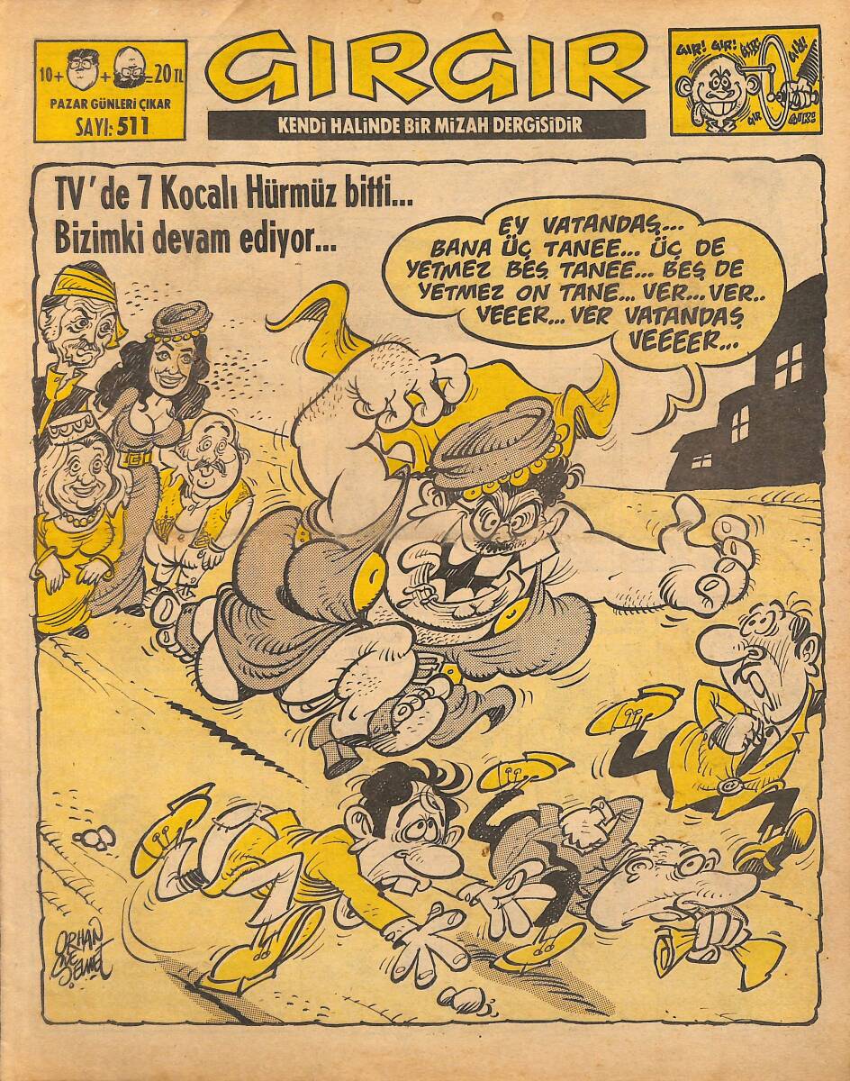 Gırgır Mizah Dergisi 20 Haziran 1982 Sayı : 511 NDR97537 - 1