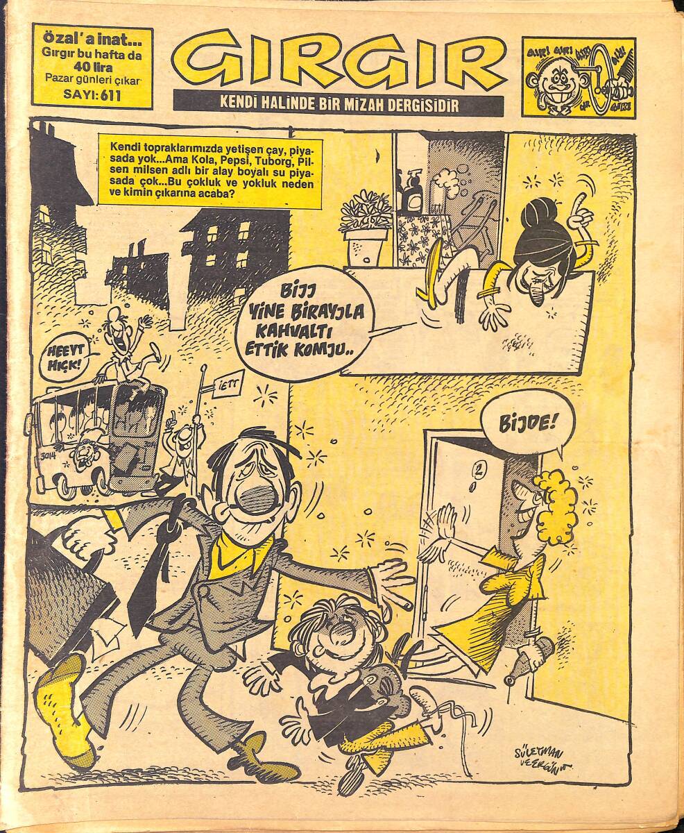 Gırgır Mizah Dergisi 20 Mayıs 1984 Sayı : 611 NDR96980 - 1