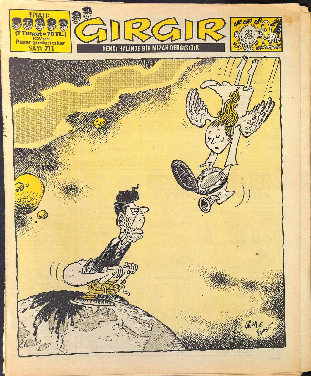 Gırgır Mizah Dergisi 20 Nisan 1986 Sayı : 711 NDR96898 - 1