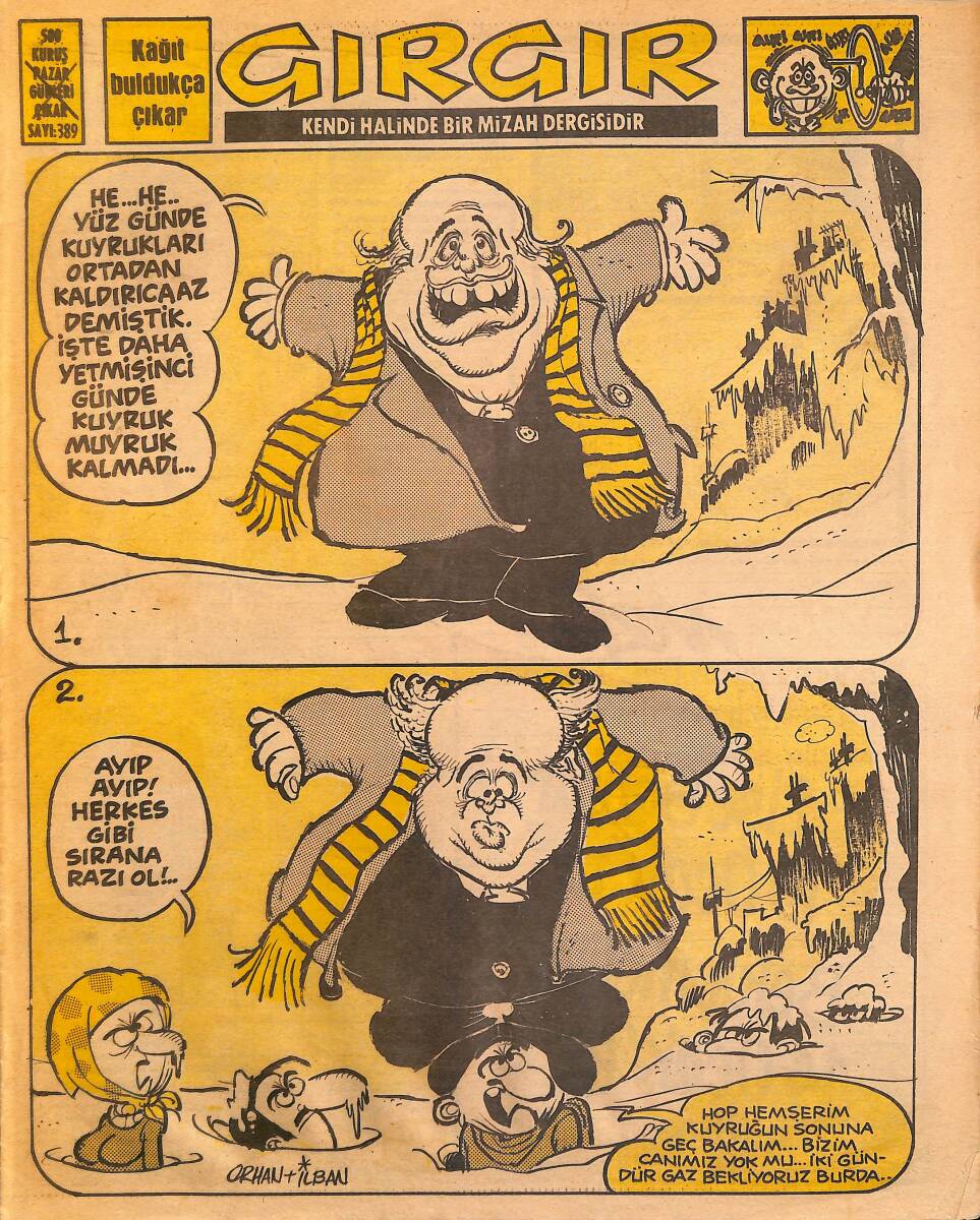 Gırgır Mizah Dergisi 20 Ocak 1980 Sayı : 389 NDR97685 - 1