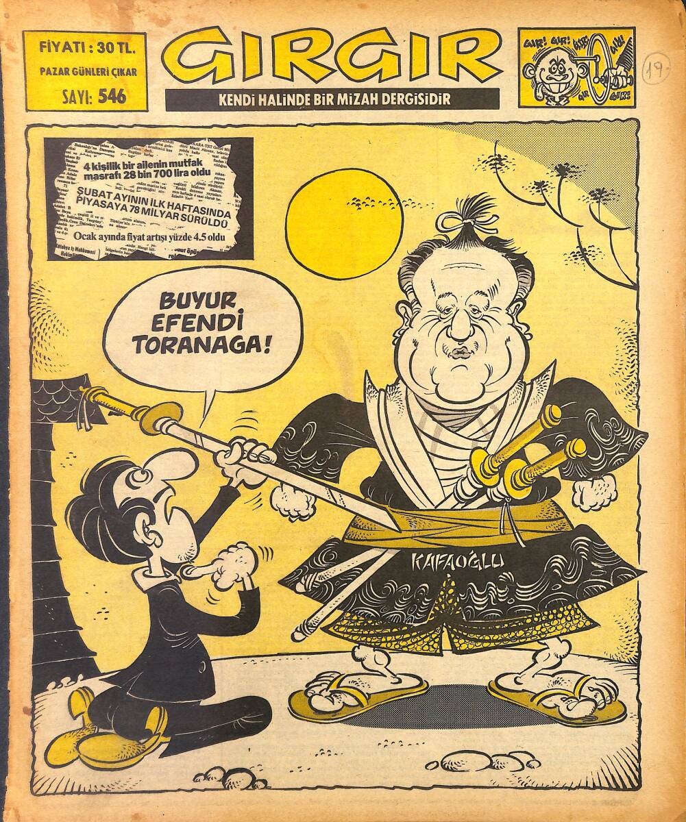 Gırgır Mizah Dergisi 20 Şubat 1983 Sayı: 546 NDR97818 - 1