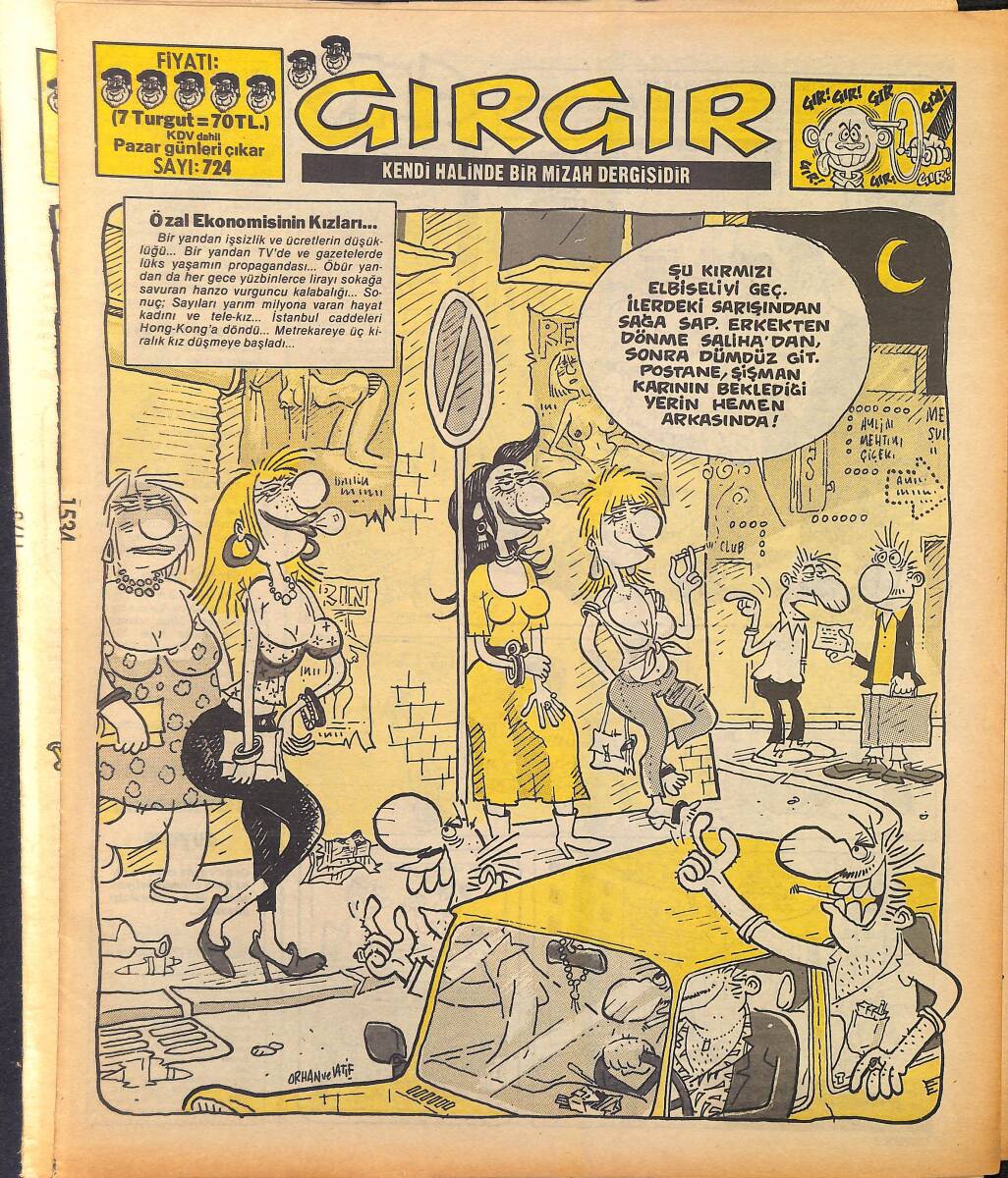 Gırgır Mizah Dergisi 20 Temmuz 1986 Sayı : 724 NDR96885 - 1