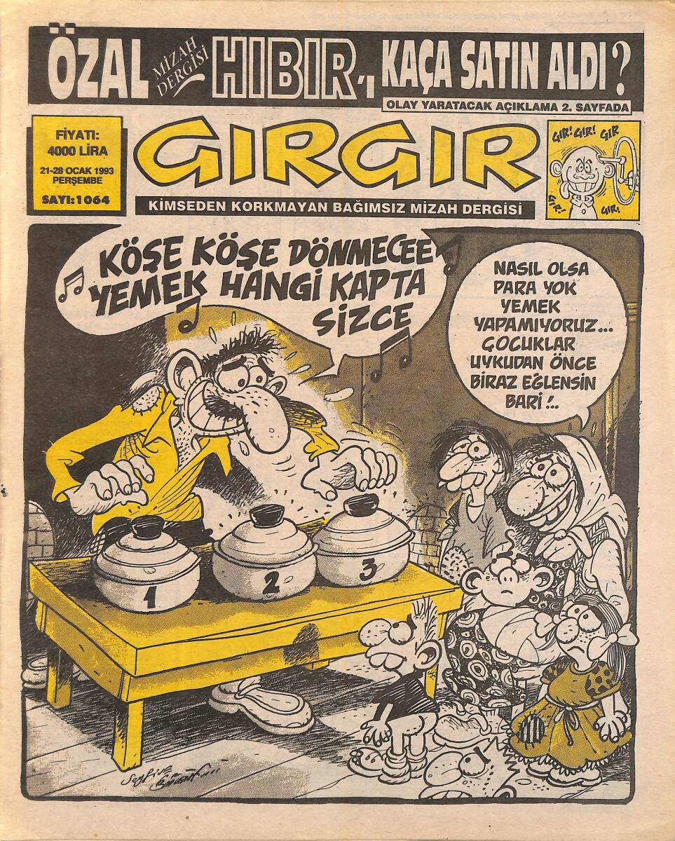Gırgır Mizah Dergisi 21-28 Ocak 1993 Sayı 1064 NDR94887 - 1