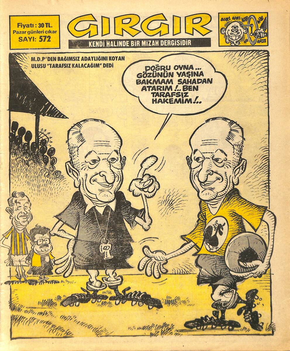 Gırgır Mizah Dergisi 21 Ağustos 1983 Sayı : 572 NDR97261 - 1