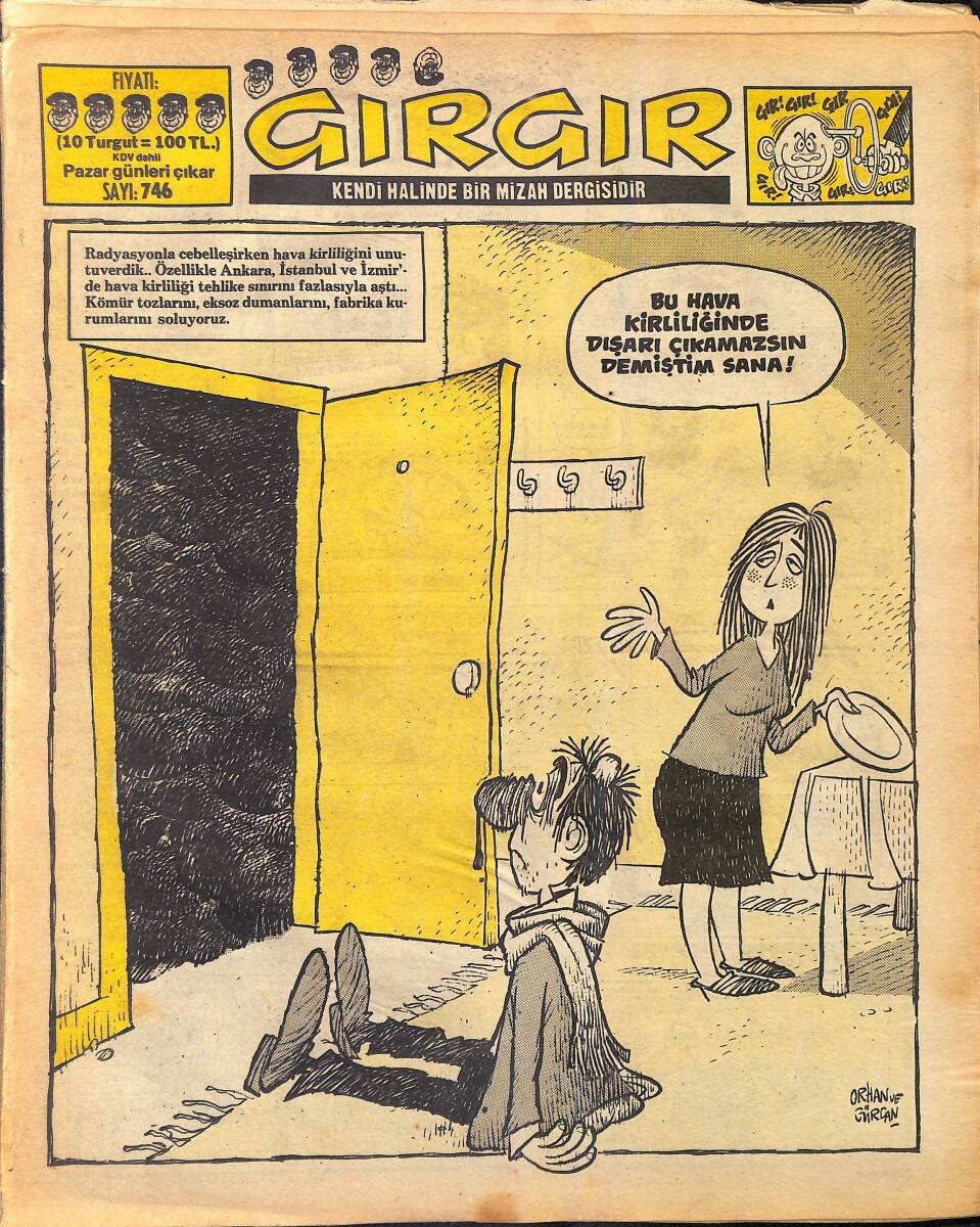 Gırgır Mizah Dergisi 21 Aralık 1986 Sayı : 746 NDR96863 - 1