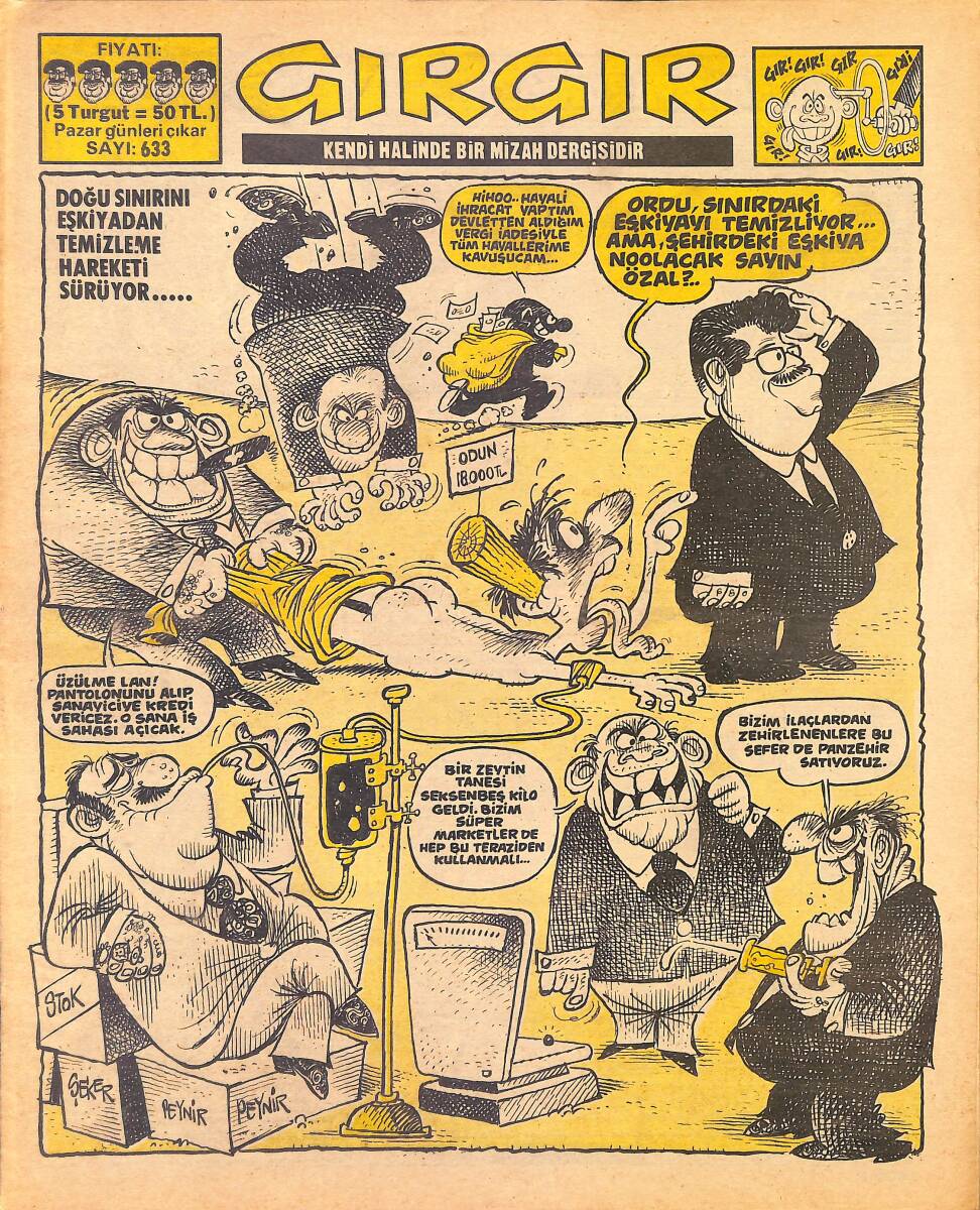Gırgır Mizah Dergisi 21 Ekim 1984 Sayı : 633 NDR96960 - 1