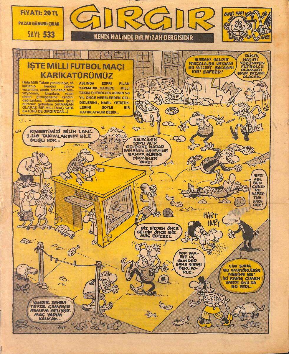 Gırgır Mizah Dergisi 21 Kasım 1982 Sayı : 533 NDR97577 - 1