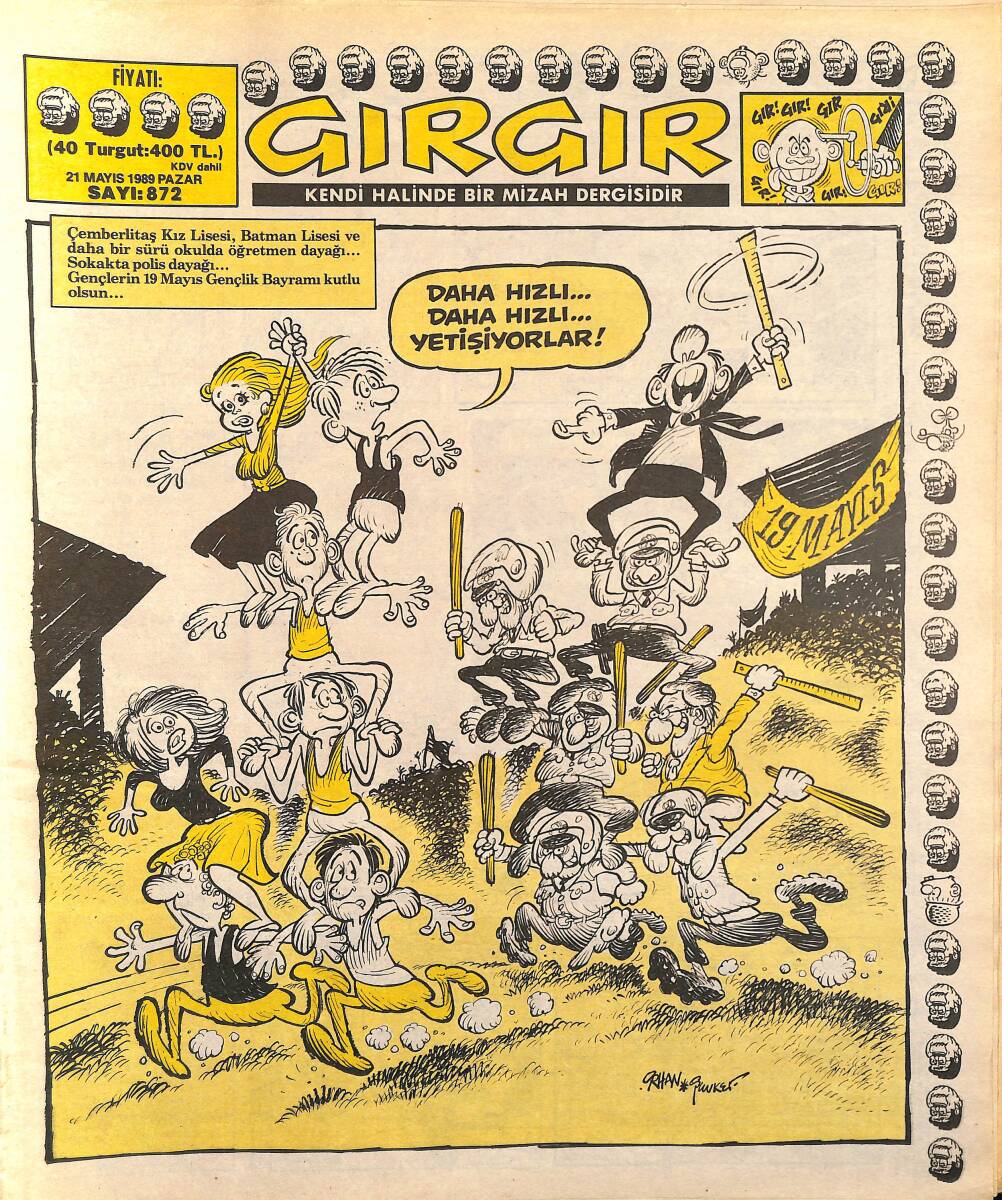 Gırgır Mizah Dergisi 21 Mayıs 1989 Sayı : 872 NDR96385 - 1