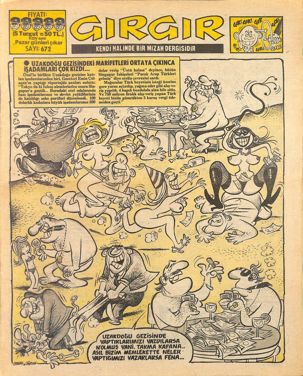 Gırgır Mizah Dergisi 21 Temmuz 1985 Sayı: 672 NDR97780 - 1