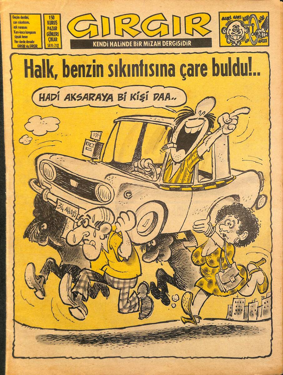 Gırgır Mizah Dergisi 22 Ağustos 1976 Sayı: 211 NDR97947 - 1