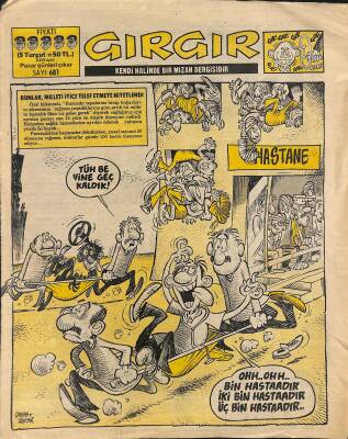 Gırgır Mizah Dergisi 22 Eylül 1985 Sayı 681 NDR80348 - 1